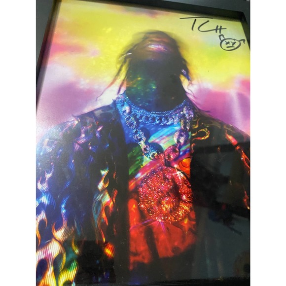 Travis Scott Astroworld Signed Lithograph Framed 8X10 New - Picture 3 of 3